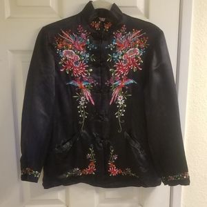 Silk Embroidery PLUM BLOSSOMS Light Jacket